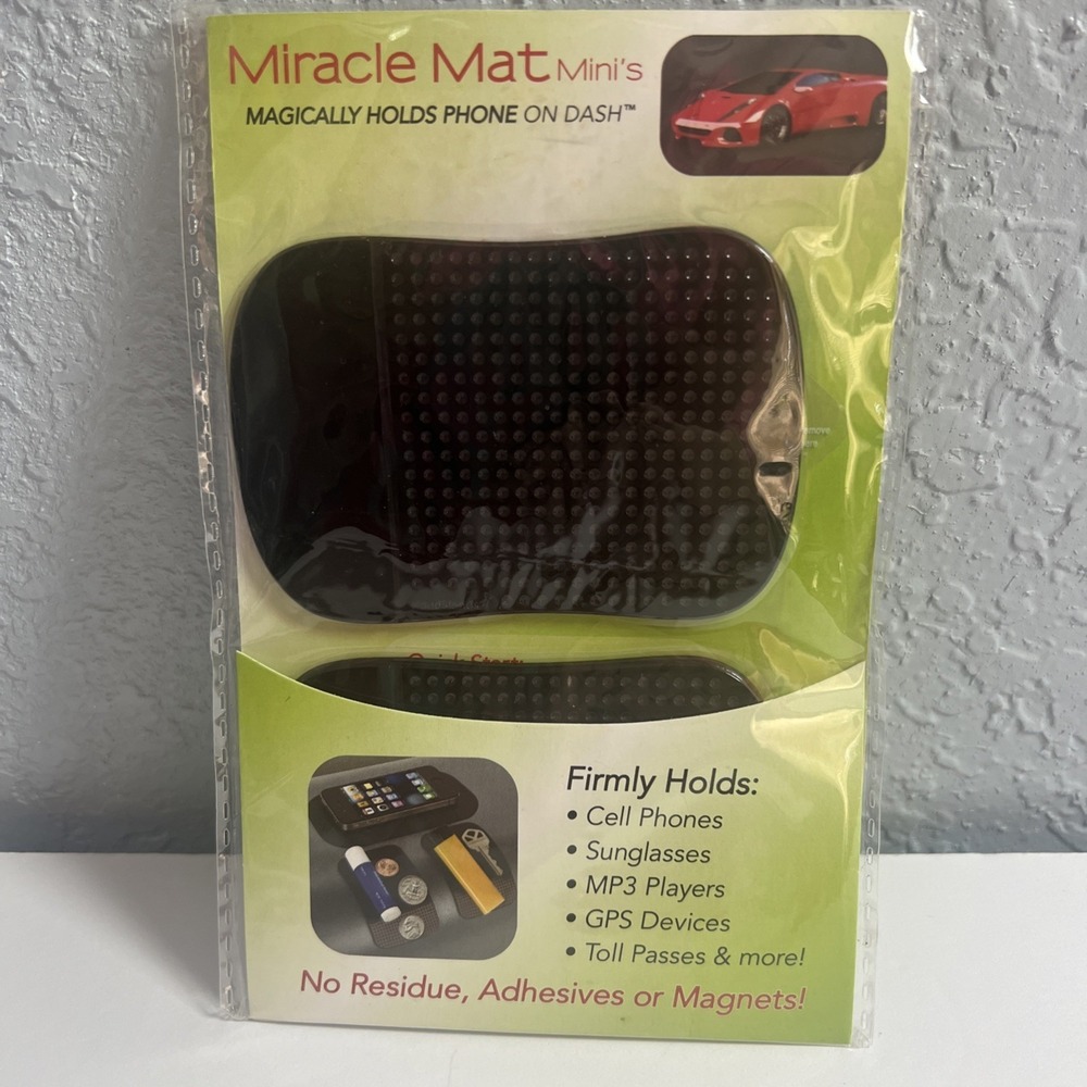 "Miracle Mat‎ Mini's" Magically Holds Phone On Car Dash